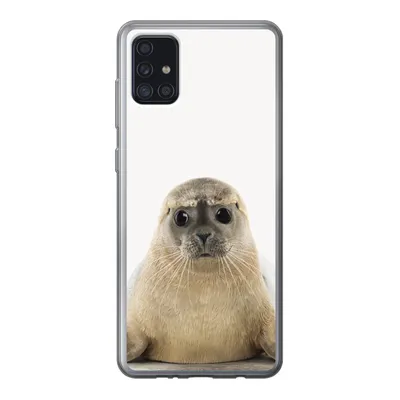 Produktbild von MuchoWow® Handyhülle Schutzhülle Hülle für Samsung Galaxy A52 5G Robbe - Tiere - Kinder - Jungen - Mädchen - Kinder Silikon Softcase Handy Hülle - Umschlag