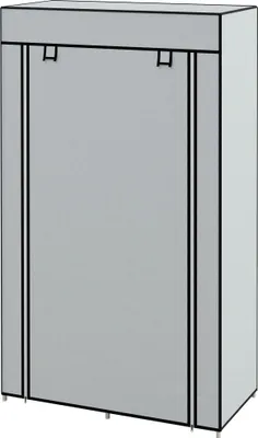 Produktbild von Kleiderschrank Stoffschrank 1 Kleiderstange, 2 Schubladen, 83 x 42.5 x 162,5 cm, Grau