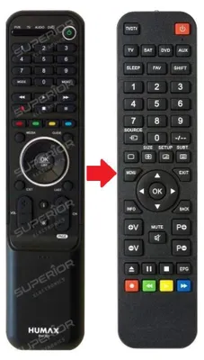 Produktbild von Ersatz Fernbedienung für Humax RM301 RM 301 ICORD-HD für Sat