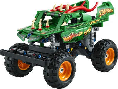 Immagine prodotto di LEGO 42149 Technic Monster Jam Dragon, monster truck giocattolo per bambini e bambine, auto da corsa 2in1 per acrobazie fuoristrada e come regalo per i bambini