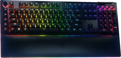 Productafbeelding van Razer BlackWidow V4 Pro, bekabeld, USB, mechanische schakelaar, QWERTY-indeling, RGB-LED-verlichting, zwart