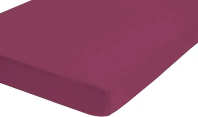 Produktbild von biberna Jersey-Elastic-Spannbetttuch 0077866 color: burgund, size: 1x 120x200 cm - 130x220 cm