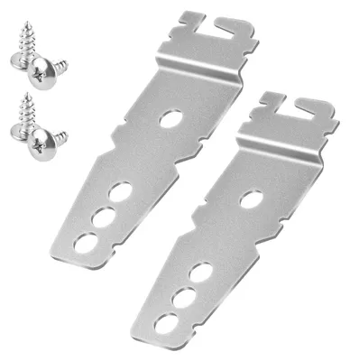 Spülmaschinen-Montagewinkel, 2er Set, Edelstahl, 7,6 x 2,6 cm