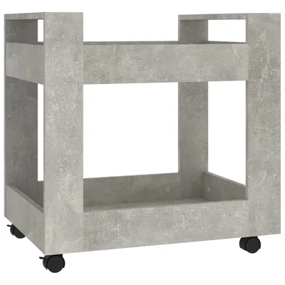 Produktbild von vidaXL Bürowagen Betongrau 60x45x60 cm Holzwerkstoff