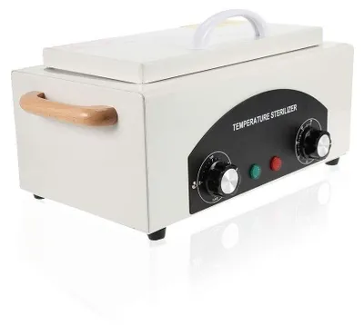 Trockensterilisator 200 °C, 300 W, 36x20x20 cm, Metall, Grau