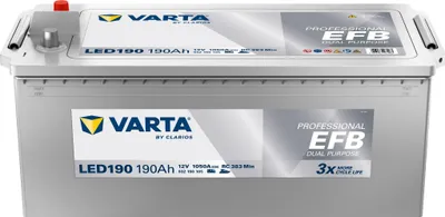 Zdjęcie produktu dla Varta LED190 Professional EFB 12V 190Ah 1050A 930 190 105 z kaucją 7,50 €