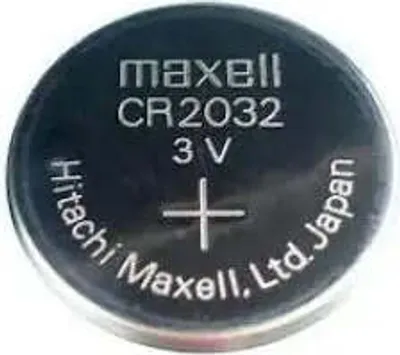 Immagine prodotto di Batteria a bottone al litio MAXELL CR2032 3V, BULK. (25 pezzi per piastra)