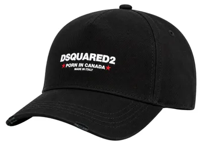 Imagen del producto de Gorra de béisbol Rocco de Dsquared2, confeccionada en algodón, color negro