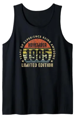 Produktbild von Born In November 1985 Sunset Limited Edition 40th Birthday Tank Top