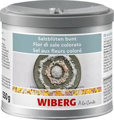 Produktbild von WIBERG Salzblüten bunt Salzflocken mit Gewürzen 550g