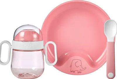 Produktbild von Set Babygeschirr Mepal Mio 3-teilig - Deep pink