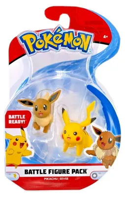 Produktbild von Pokémon Battle Figuren - Pikachu und Evoli (5cm)