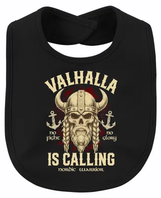 Obrázek produktu pro Valhalla volá. Nordický válečník. Viking. Lebka. Vousy. Odin. Barva: černá. Univerzální velikost