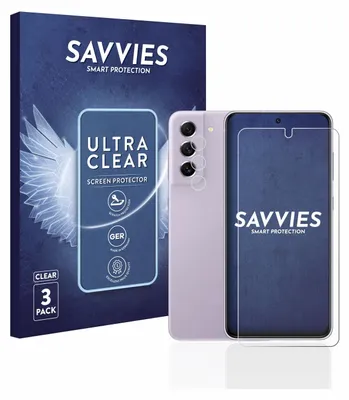 Produktbild von 6x Für Samsung Galaxy S21 FE 5G (Display+Kamera) Schutzfolie Savvies Displayschutz Display Schutz Folie Klar Transparent