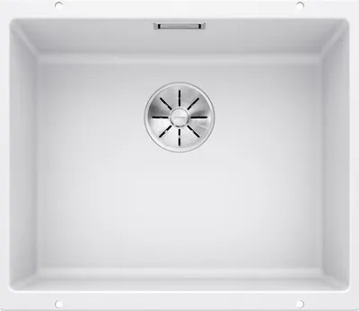 Produktbild von BLANCO SUBLINE 500-U, Schrankwaschbecken, Silgranit, Weiß, 60 cm, Deutschland