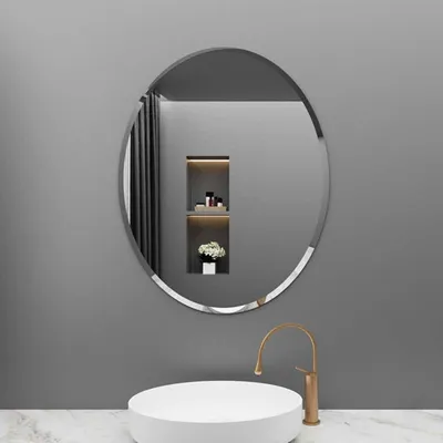 Image de Miroir de salle de bain sans cadre, à fixer au mur