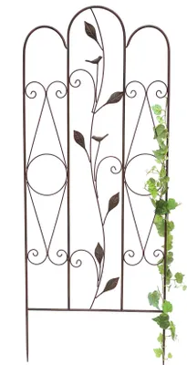 Produktbild von DanDiBo Rankhilfe Metall Rankgitter 120 cm 93993 Kletterhilfe Bodenstecker Blumenhalter Ranksäule