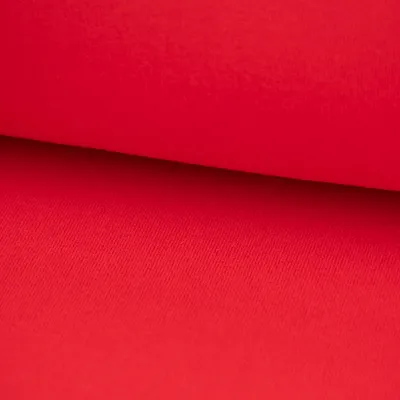 Produktbild von Sweatstoff Meterware Bio Soft dünn uni Rot 1,5m