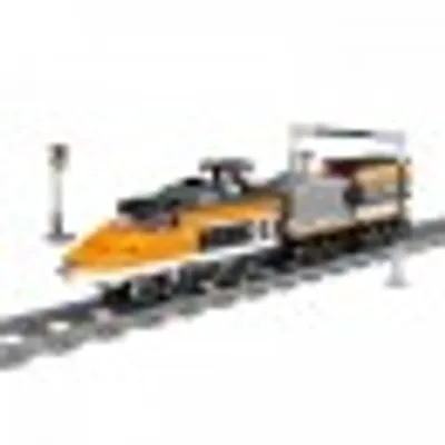 Produktbild von FunTomia Kazi Elektrische Eisenbahn - Klemmbausteine Konstruktionsset 98241 - orange