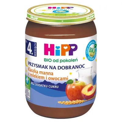 Produktbild von HippBetthupferl Brei mit Milch und Obst nach 4 Monaten 190 G