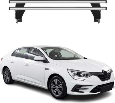 Image de Menabo Barres de toit Transversales pour Renault Megane IV 2016-2025 Alu Gris