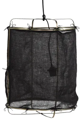 Obrázek produktu pro Závěsné svítidlo Pomax Grisha, černé barvy, průměr 38 cm, výška 50 cm