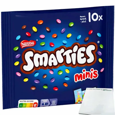 Produktbild von Smarties Mini (144g Beutel) + usy Block
