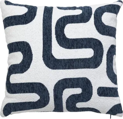 Produktbild von Jacquard-kissen safina ägäisch blau 40x40cm  - Atmosphera créateur d'intérieur
