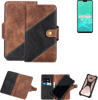 Produktbild von K-S-Trade Handy Hülle Schutz Hülle Schutzhülle Bookstyle Case kompatibel mit Oppo A3 Handy Cover Hülle Schutztasche 1x