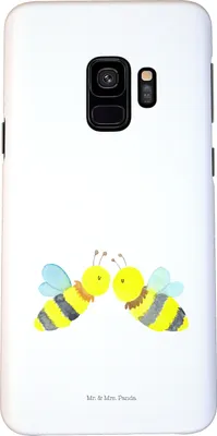 Produktbild von Mr. & Mrs. Panda Samsung Galaxy S9 Handyhülle Biene Liebe - Weiß - Geschenk, Handycover, Handy Case, Cover, Hülle
