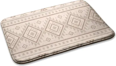 Produktbild von Teppich Wohnzimmer Schlafzimmer Modern - 90 cm x 60 cm - Geometrisches Muster