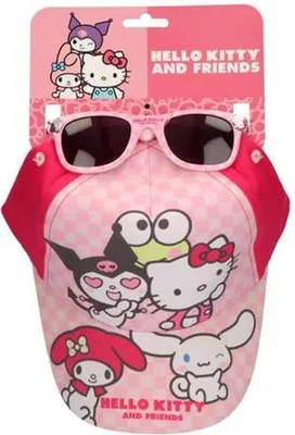 Image de Casquette et lunettes de soleil Hello Kitty rose