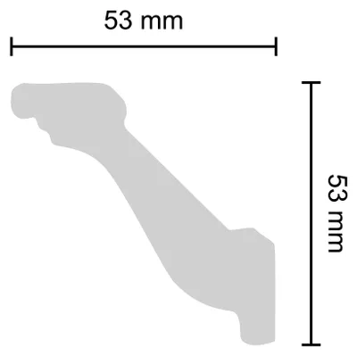 Produktbild von Decosa Zierprofil weiß