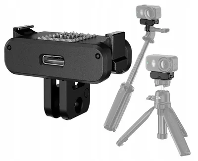 Image de Adaptateur pour fixation rapide GoPro 1/4" Chargeur USB-C pour DJ Osmo Nano / JJC / QRE-NANO