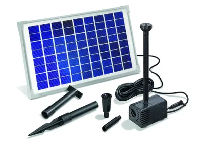 Produktbild von Sommerangebot!! Solar Teichpumpenset Napoli 10W Solarmodul 600l/h Förderleistung Solarpumpe Gartenteich Pumpenset Teich 101773
