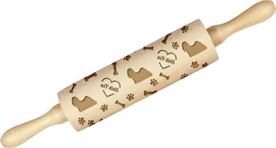 Produktbild von Shih Tzu - Nudelholz mit Hund, Verzieren von Keksen mit einem Nudelholz in Mustern, Geschenk für den Keramiker der Marke Art-Dog