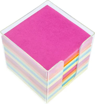 Image de Memokubus Kangaro 90 x 90 mm transparent couleurs assorties 700 feuilles