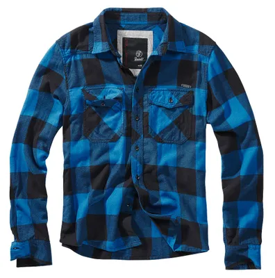 Produktbild von Brandit Hemd Checkshirt in Black/Blue-S