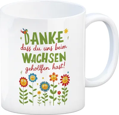 Produktbild von Danke dass du uns beim Wachsen geholfen hast! Kaffeebecher
