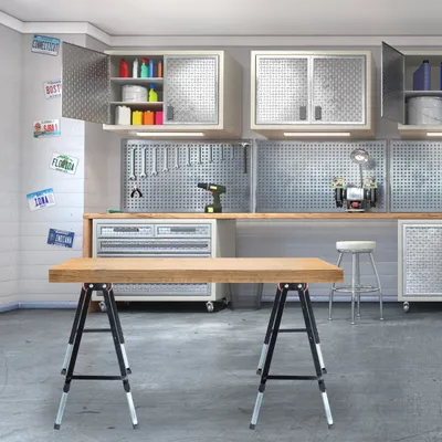 Produktbild von relaxdays Arbeitsbock 12-fach höhenverstellbar