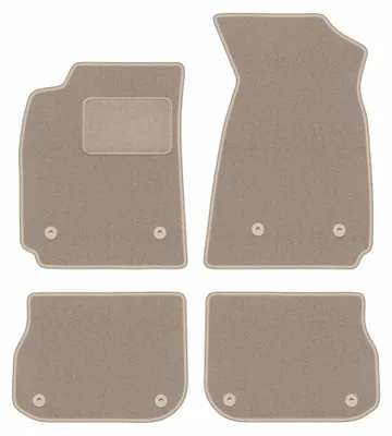 Image de Tapis de sol en moquette pour Audi A4 B5 1995-1999 (berline/break) – jeu 4 pièces, beiges, sur mesure – Wielganizator LUX