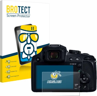 Produktbild von BROTECT Schutzglas für Panasonic Lumix DC-FZ82D Schutzfolie Panzer Folie Glas Display Schutz klar