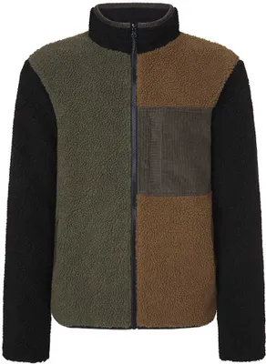 Produktbild von Rock Experience Re.takotna Fleece Mit Durchgehendem Reißverschluss Grün,Braun M Mann Grün,Braun M