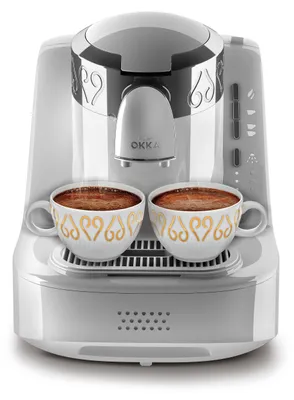 Image de arzum Machine à moka OKKA Blanc- Argent