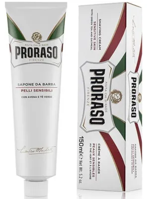 Zdjęcie produktu dla Proraso - Sensitive, Linia Biała - Krem Do Golenia W Tubie 150 ml