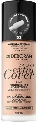 Produktbild von Deborah Milano 24ore Extra Cover, Flasche, Flüssigkeit, Jeder Hauttyp, Farbkorrektur, Licht, Neutral