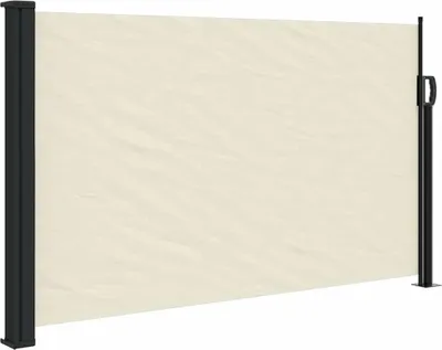 Image de vidaXL Marquise latérale extensible Crème 117x300 cm