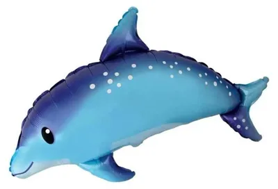 Obrázok produktu pre Fóliový balónik 61 cm Sladký delfín, modrý – Godan