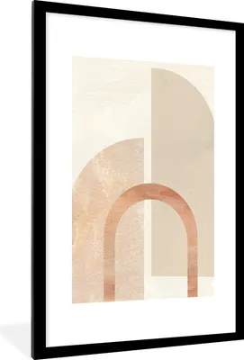 Produktbild von MuchoWow® Gerahmtes Poster Marmor - Design - Rosa 60x90 cm - Poster mit Schwarzem Bilderrahmen Wandposter Rahmen Foto Bilder - Dekoration - Wandposter Wohnzimmer - Hochwertig