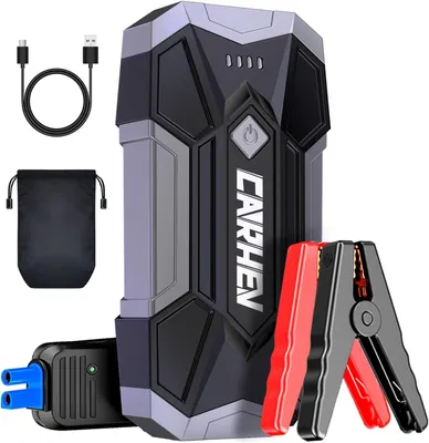 Immagine prodotto di Startbooster 4500 A - Avviatore di emergenza - Sostituisce i cavi di avviamento - Funziona a batteria - Portatile